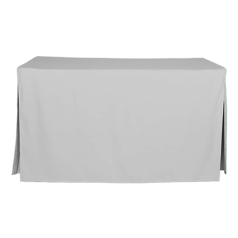 Tablevogue Solid 5 Ft. Table Cover - Silver