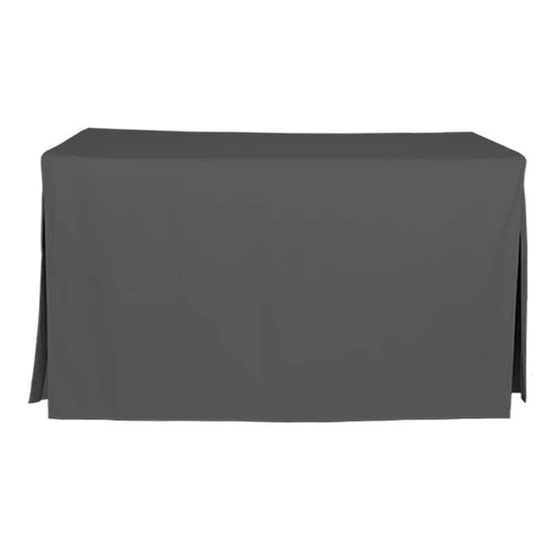 Tablevogue Solid 5 Ft. Table Cover - Charcoal