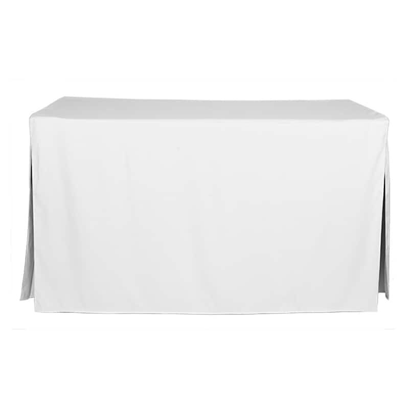 Tablevogue Solid 5 Ft. Table Cover - White