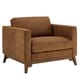 preview thumbnail 4 of 8, Roma Tan Leather Club Chair by iNSPIRE Q Modern
