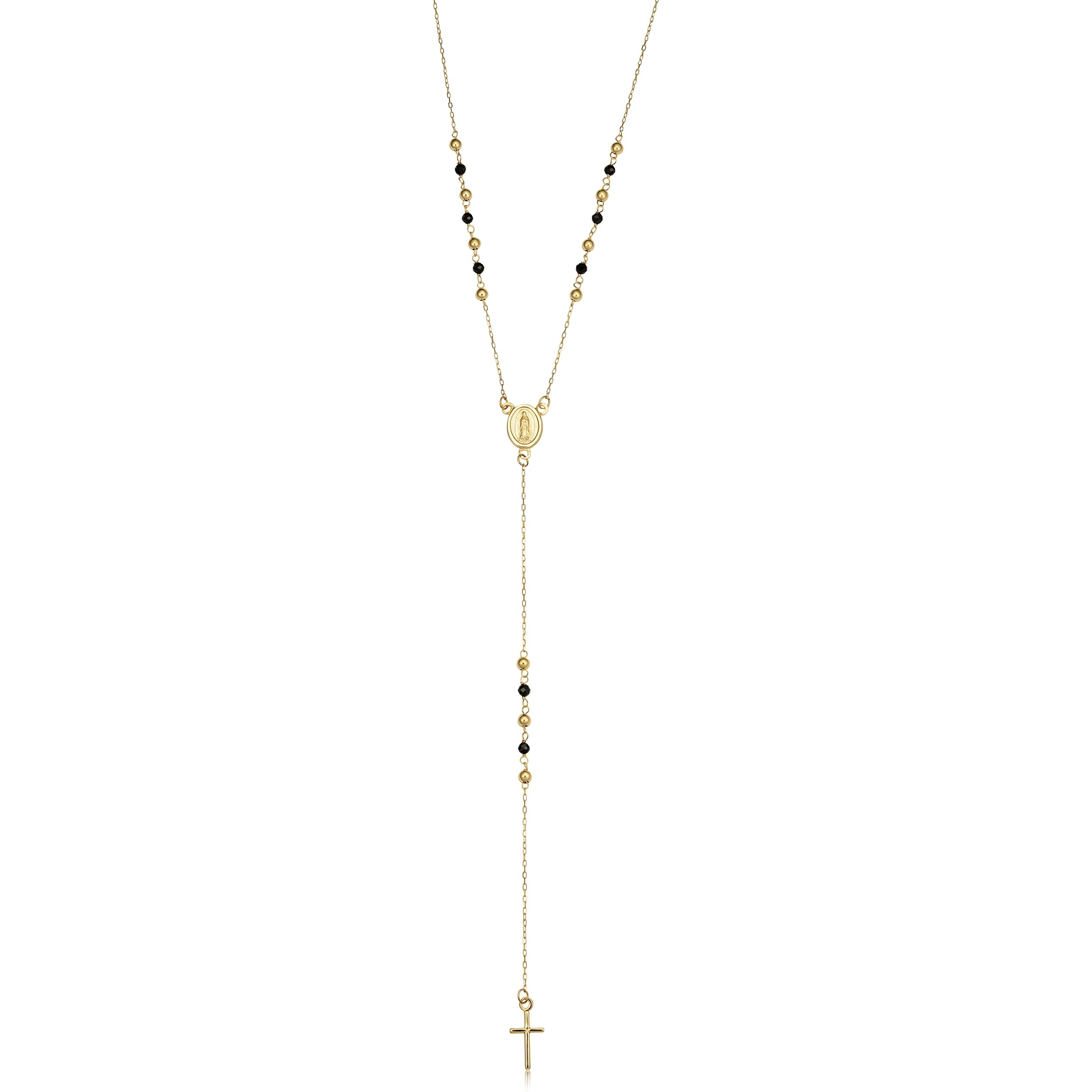 yellow and black necklace