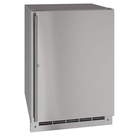 Outdoor Solid Refrigerator 24 In Lock Reversible Hinge Stainless 115v