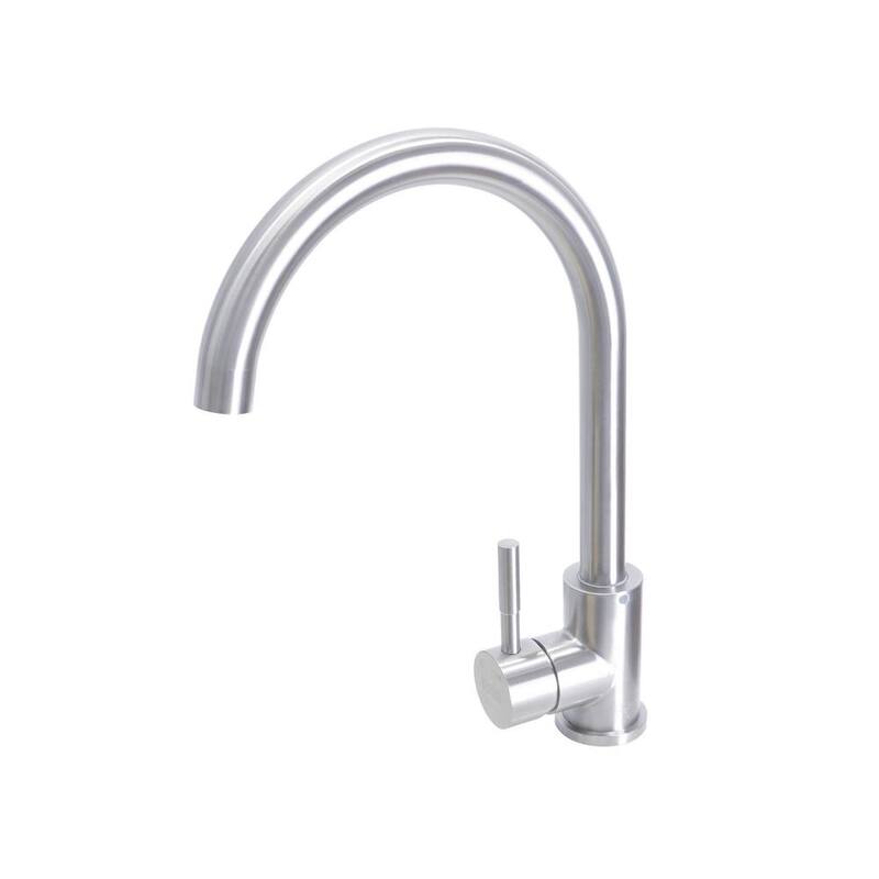 Boann Katherine Single-Handle Standard Kitchen Faucet in Stainless Steel