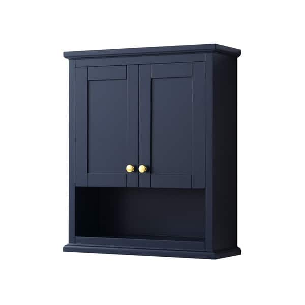 Shop Avery Wall Mounted Bathroom Storage Cabinet Overstock 28870352 Dark Blue