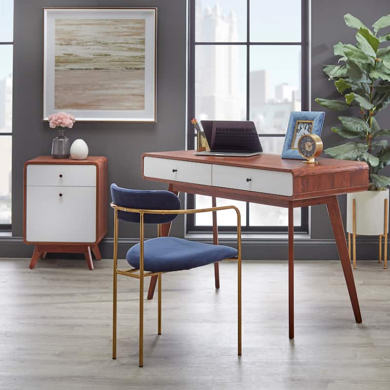 Carson Carrington Eskilstuna Writing Desk - Walnut Finish - Walnut