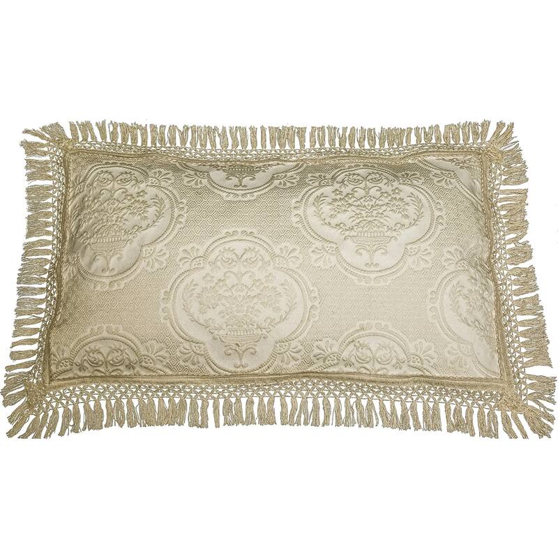 Hyde Park Jacquard Bedspread - King Sham - Ivory