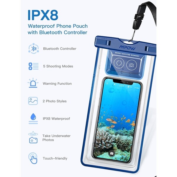 mpow waterproof phone case