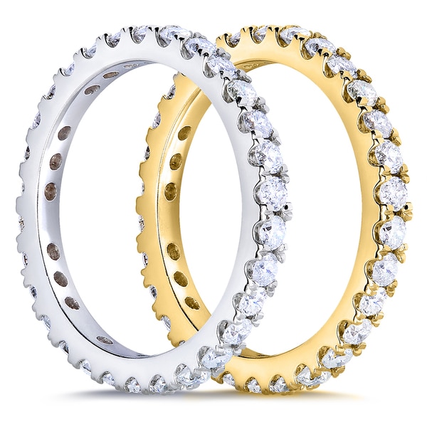 Annello 14k Gold 1ct TDW Diamond Eternity Band