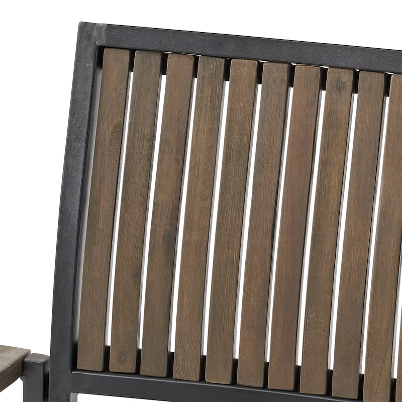 Alpina Acacia Wood 5-piece Square Table Outdoor Dining Set by Christopher Knight Home