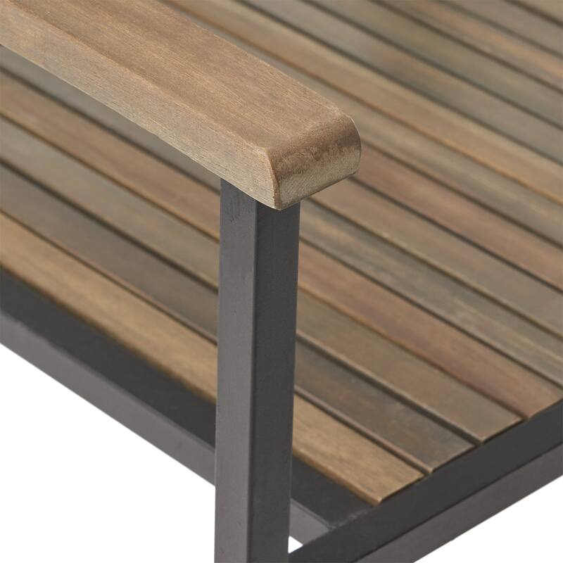 Alpina Acacia Wood 5-piece Square Table Outdoor Dining Set by Christopher Knight Home