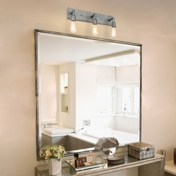 3 light wall sconce bathroom