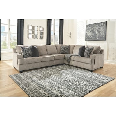 Bovarian 3-Piece Contemporary Stone Sectional