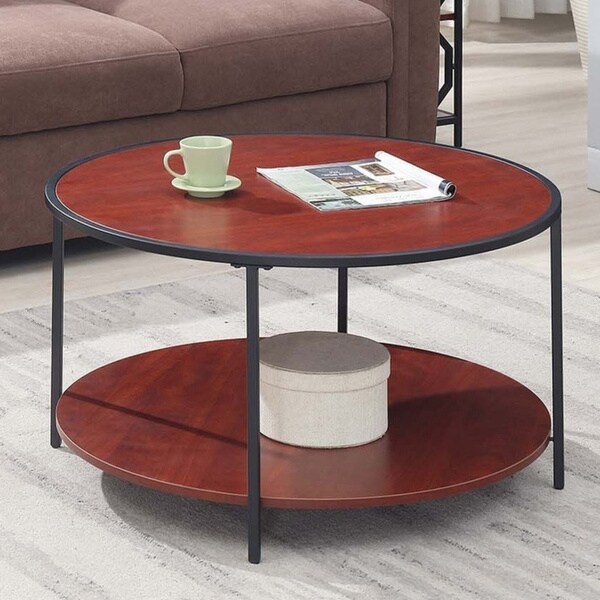 Carbon Loft Ehrlich Metal Round Coffee Table On Sale Overstock
