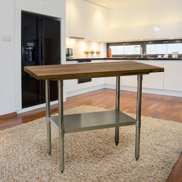 Counter Height Work Table 45 X 24 With Sheesham Top And Counter Height Work Table 45 X 24