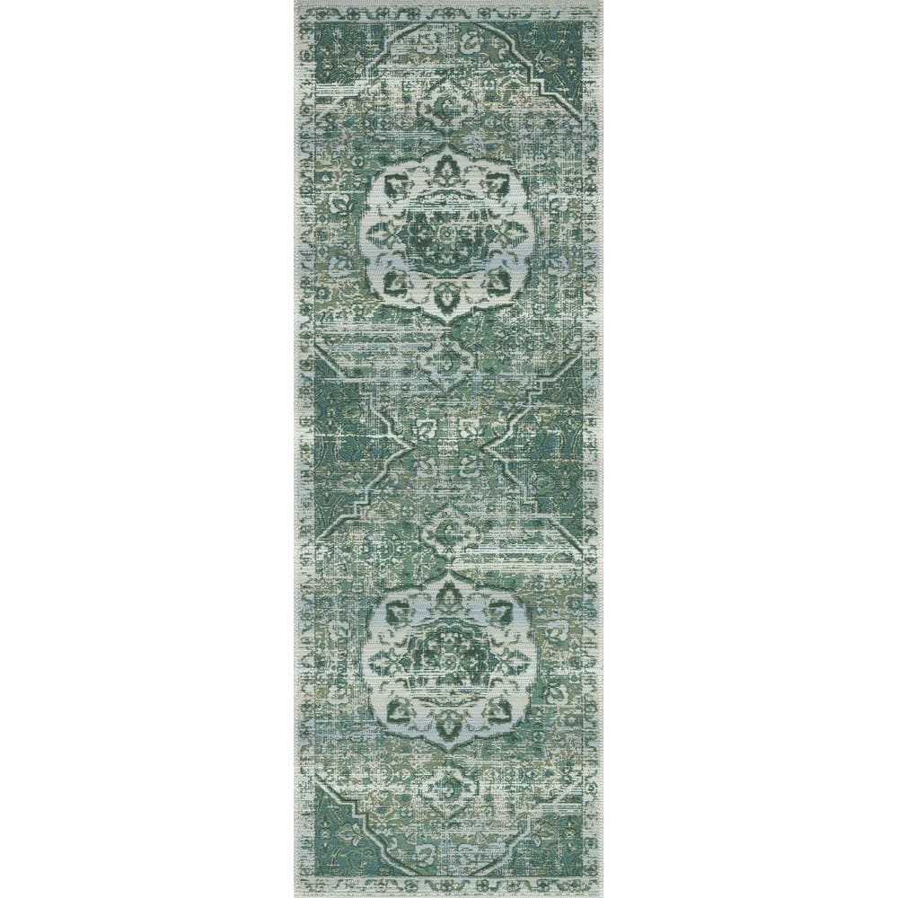 Alexander Home Armanda Modern Medallion Indoor/ Outdoor Area Rug