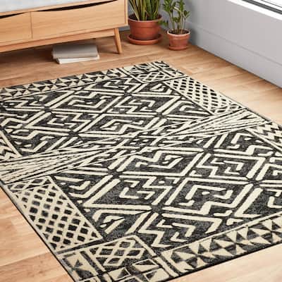 Alexander Home Armanda Modern Tribal Inspired Indoor/ Outdoor Area Rug