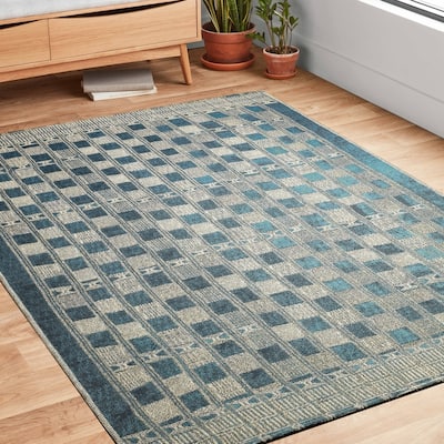 Alexander Home Armanda Modern Checkered Indoor/ Outdoor Area Rug