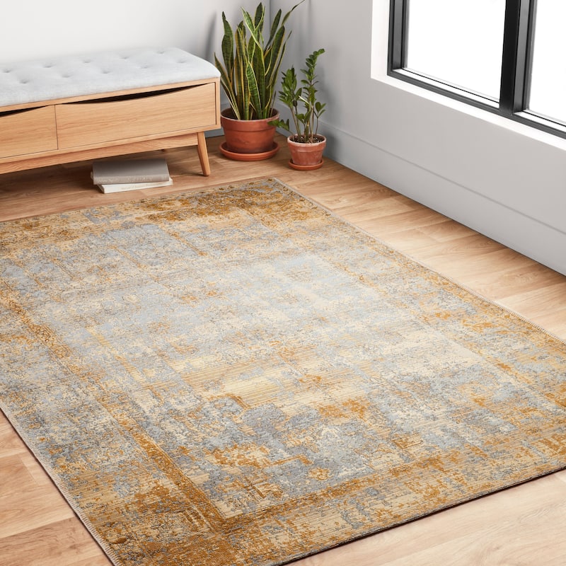 Alexander Home Armanda Modern Distressed Indoor/ Outdoor Area Rug