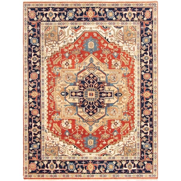 eCarpetGallery Hand-knotted Serapi Heritage Dark Copper Wool Rug - 8'9 x 11'6