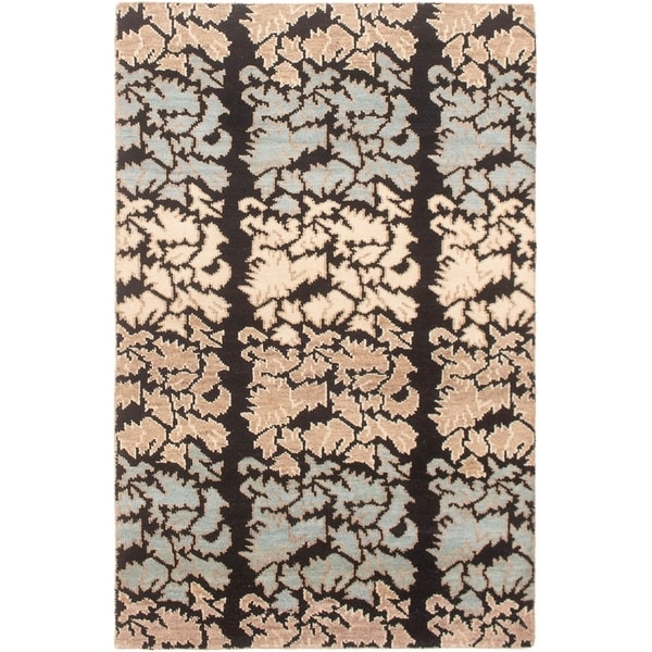 eCarpetGallery Hand-knotted Eternity Ivory Wool Rug - 5'1 x 7'10