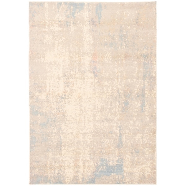eCarpetGallery Hand-knotted Galleria Light Grey Wool Rug - 5'1 x 7'5