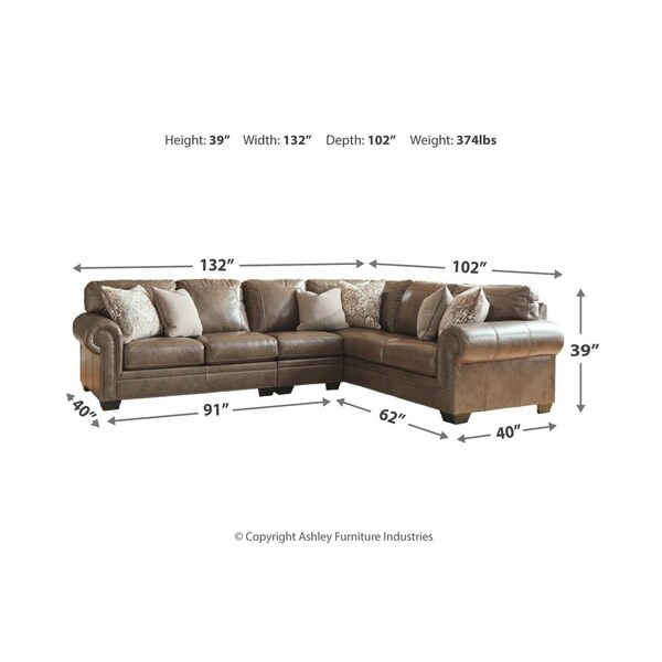 Ashley furniture roleson deals sectional