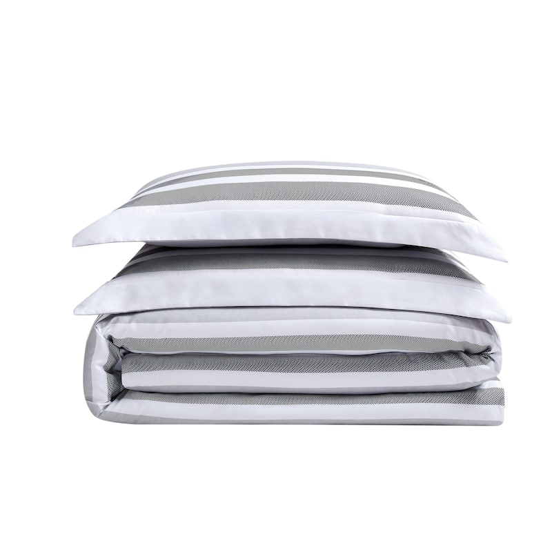 Truly Soft Curtis Stripe 3 Piece Duvet Cover Set