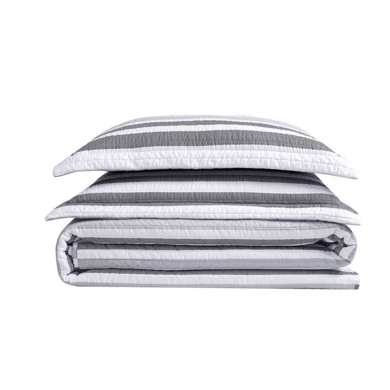 Porch & Den Wickiup Striped 3-piece Quilt Set