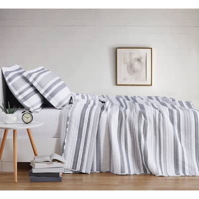 Porch & Den Wickiup Striped 3-piece Quilt Set