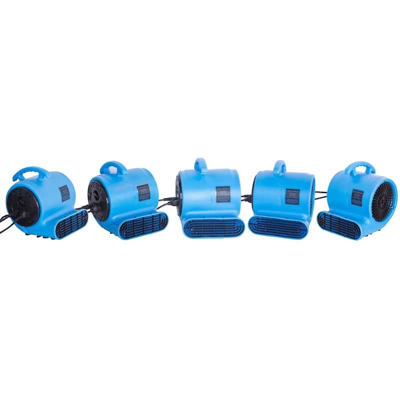900 CFM Air Mover Blower Utility Floor Fan with Daisy Chain