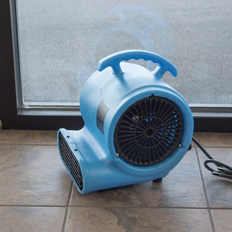 900 CFM Air Mover Blower Utility Floor Fan with Daisy Chain