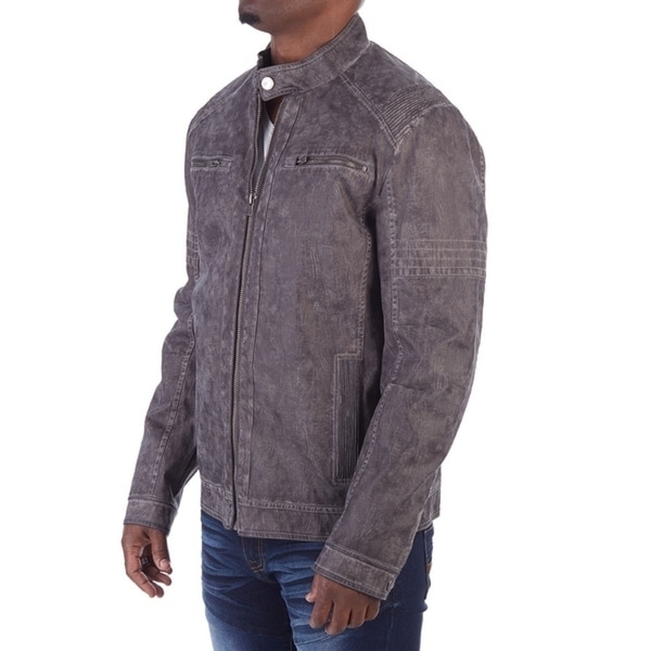 xray jeans white leather jacket