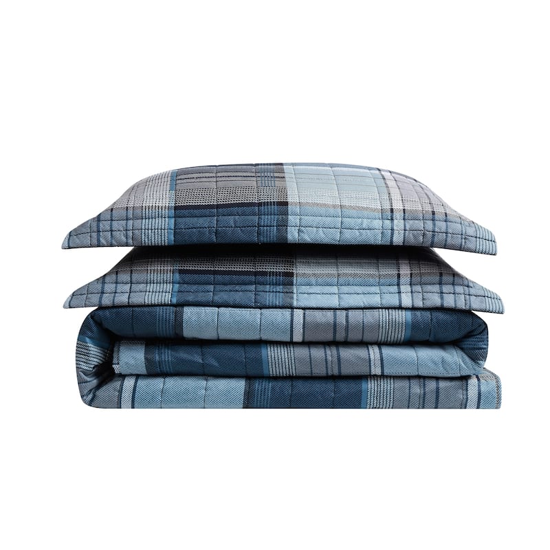Porch & Den Burntknoll Plaid Quilt Set