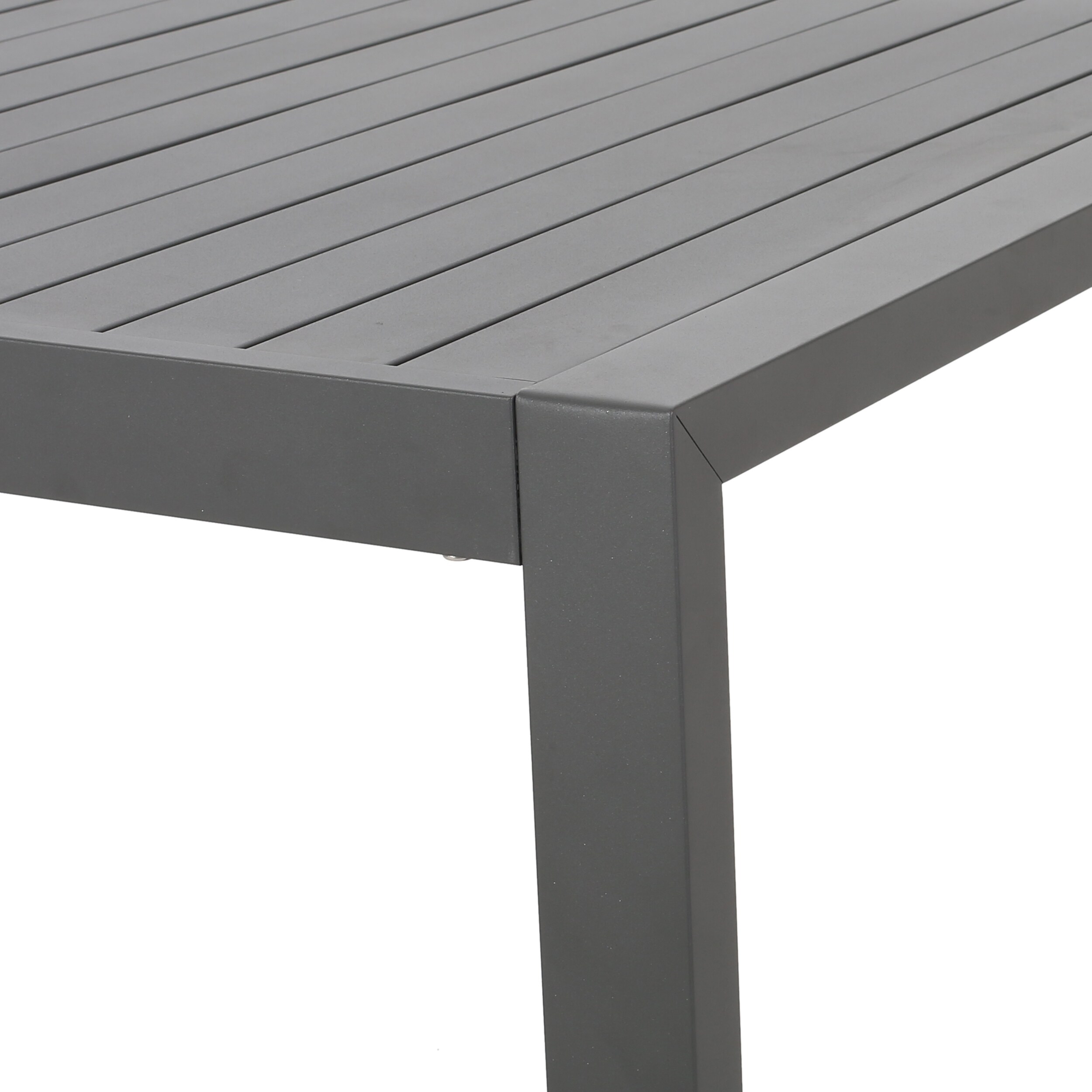 Shop Navan Outdoor Aluminum Dining Table By Christopher Knight Home Overstock 28878953