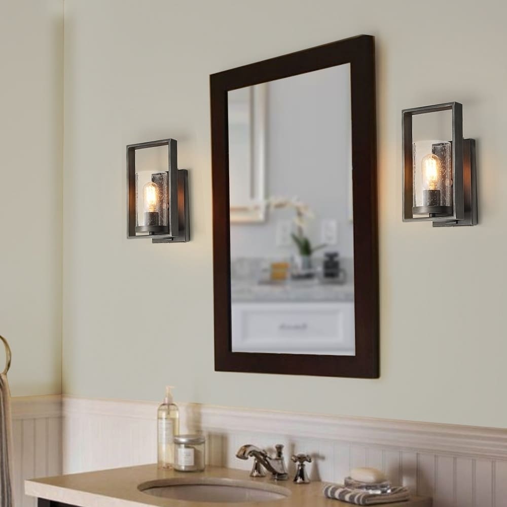 Carbon Loft Yates 1 Light Rustic Bath Vanity Fixtures Rustic Bath Vanity Light Fixtures