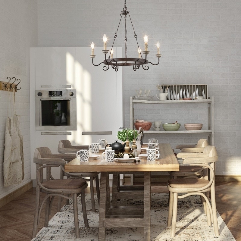 Monoco 6-Light French Antique Candle Chandelier - Chandeliers For Bedrooms by Overstock.com