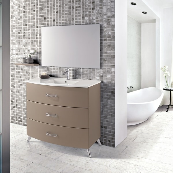 Eviva Bari 24" Grey Freestanding Vanity - N/A