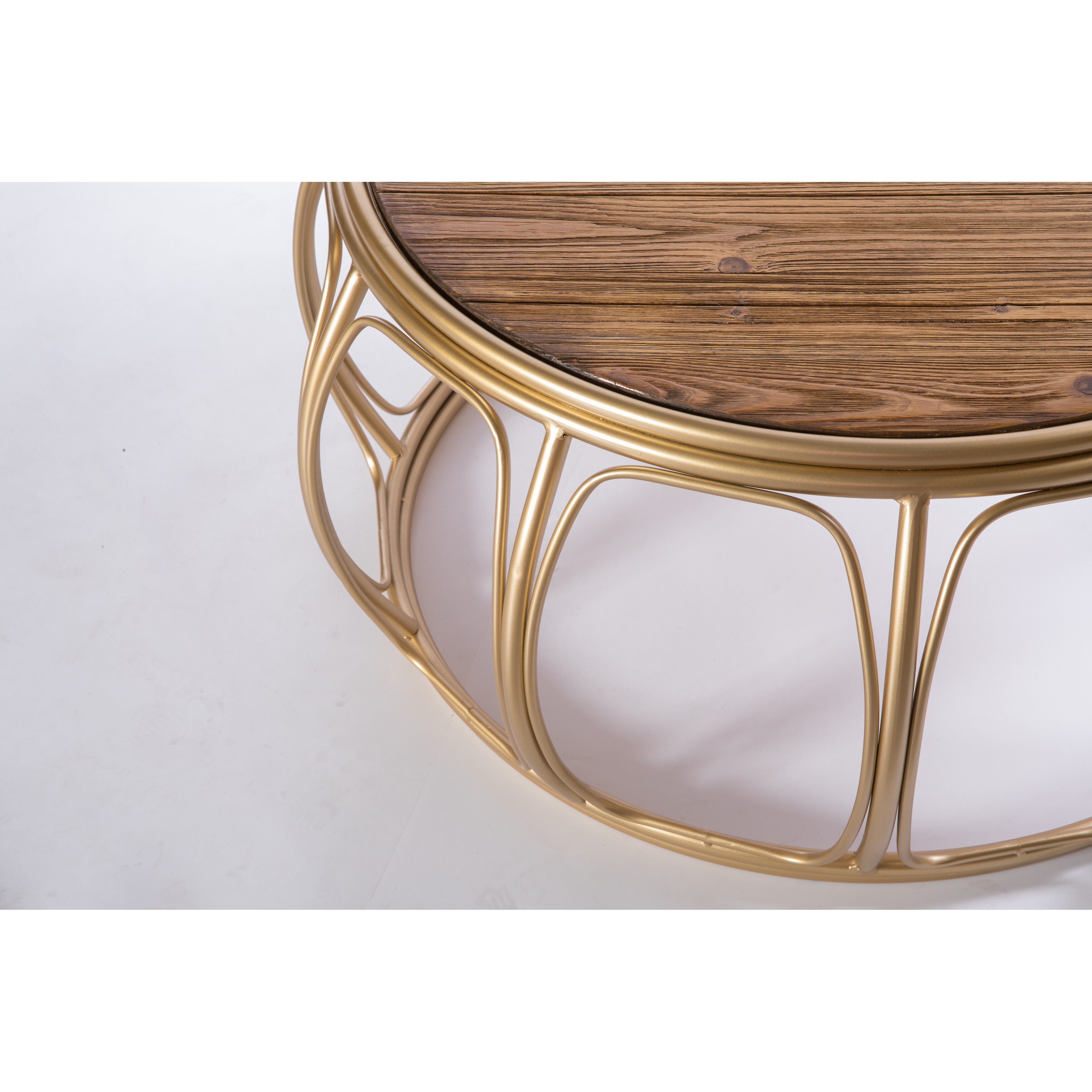 Floriston Smoked Glass And Brass Brushed Large Round Coffee Table Cfs Furniture Uk