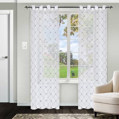 Buy 108 Inches Trellis Curtains Drapes Online At Overstock