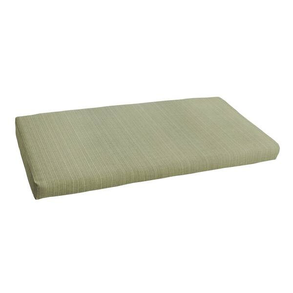 Shop Black Friday Deals On Sunbrella Textured Green Indoor Outdoor Bench Cushion 48 In W X 19 In D Overstock 28889978