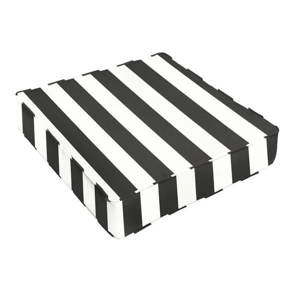 black and white striped outdoor seat cushions