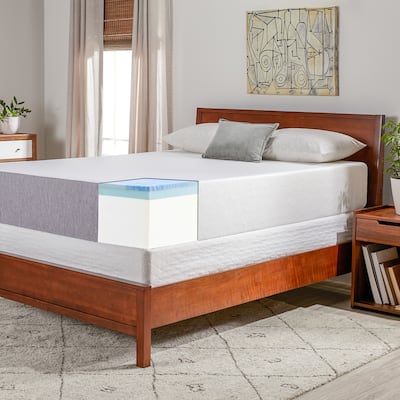 Select Luxury 10-inch Medium Firm Gel Memory Foam Mattress and Foundation Set