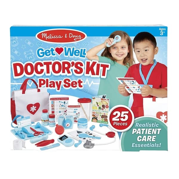 slide 2 of 6, Melissa & Doug Get Well Doctor’s Kit Play Set, The Original 25 Pieces, Great Gift for Girls and Boys