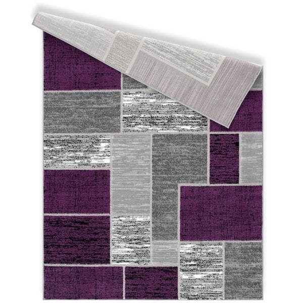 L Baiet Verena Purple Geometric Rug Overstock 28890141