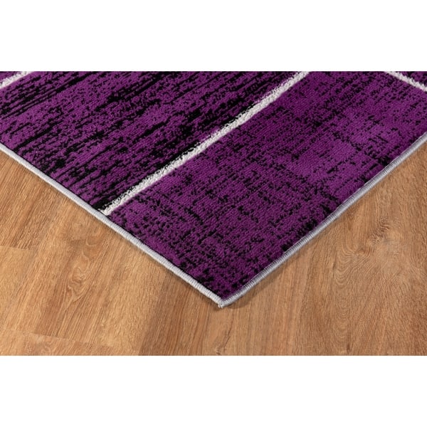 L Baiet Verena Purple Geometric Rug Overstock 28890141