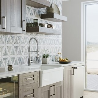 MR Direct Fireclay Single Bowl Farmhouse Kitchen Sink