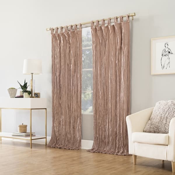 No 918 Odelia Distressed Velvet Tab Top Curtain Panel On No 918 Odelia Distressed Velvet