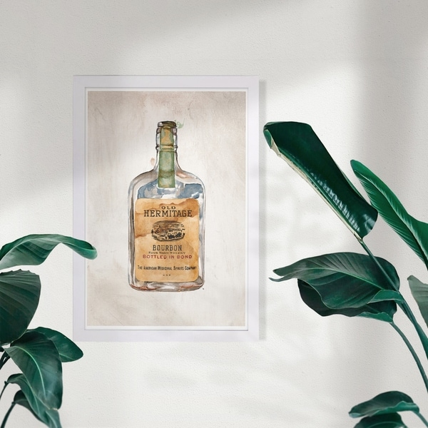 Wynwood Studio 'Old Hermitage' Drinks and Spirits Framed Wall Art Print - Brown, Brown - 13 x 19