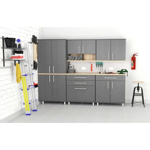 Inval KRATOS 5-Piece Graphite Grey Garage Cabinet Set