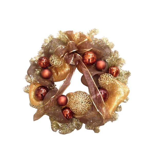 Shop 30 Christmas Decor Mesh Wreath On Sale Free Shipping